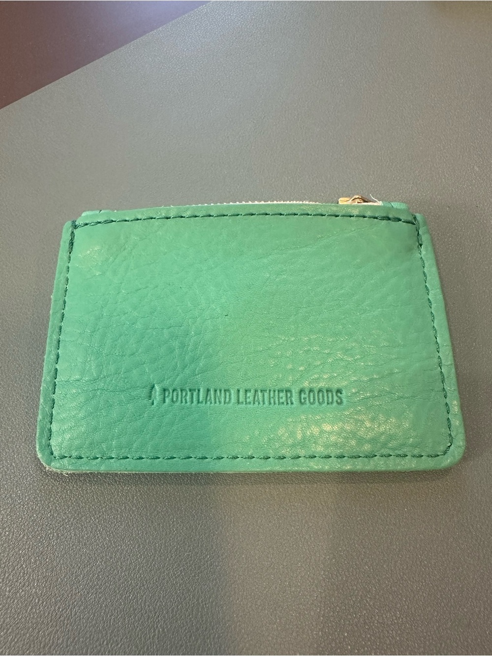 Portland Leather Turquoise Card & Key Holder - Picture 2 of 2